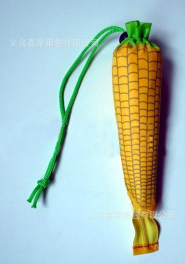 【廠家直銷蔬菜玉米折疊購物袋 超市滌綸環保袋 尼龍創意購物袋】價格,廠家,圖片,家用購物籃、袋、車,義烏嘉榮箱包-